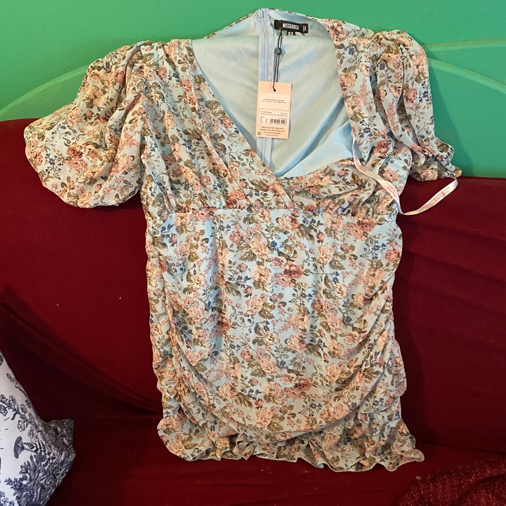 Ruffled floral dress